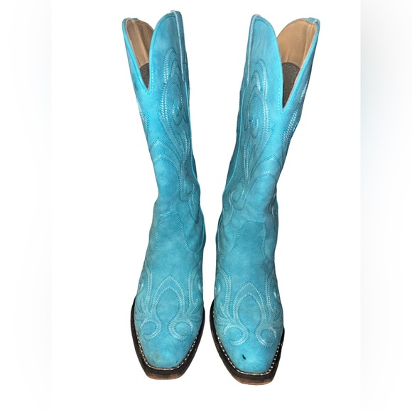 ROPER Women's Riley Western Boot 👢 size 8.5 turquoise blue - Picture 2 of 7